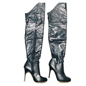 Express Thigh High Leather Boots